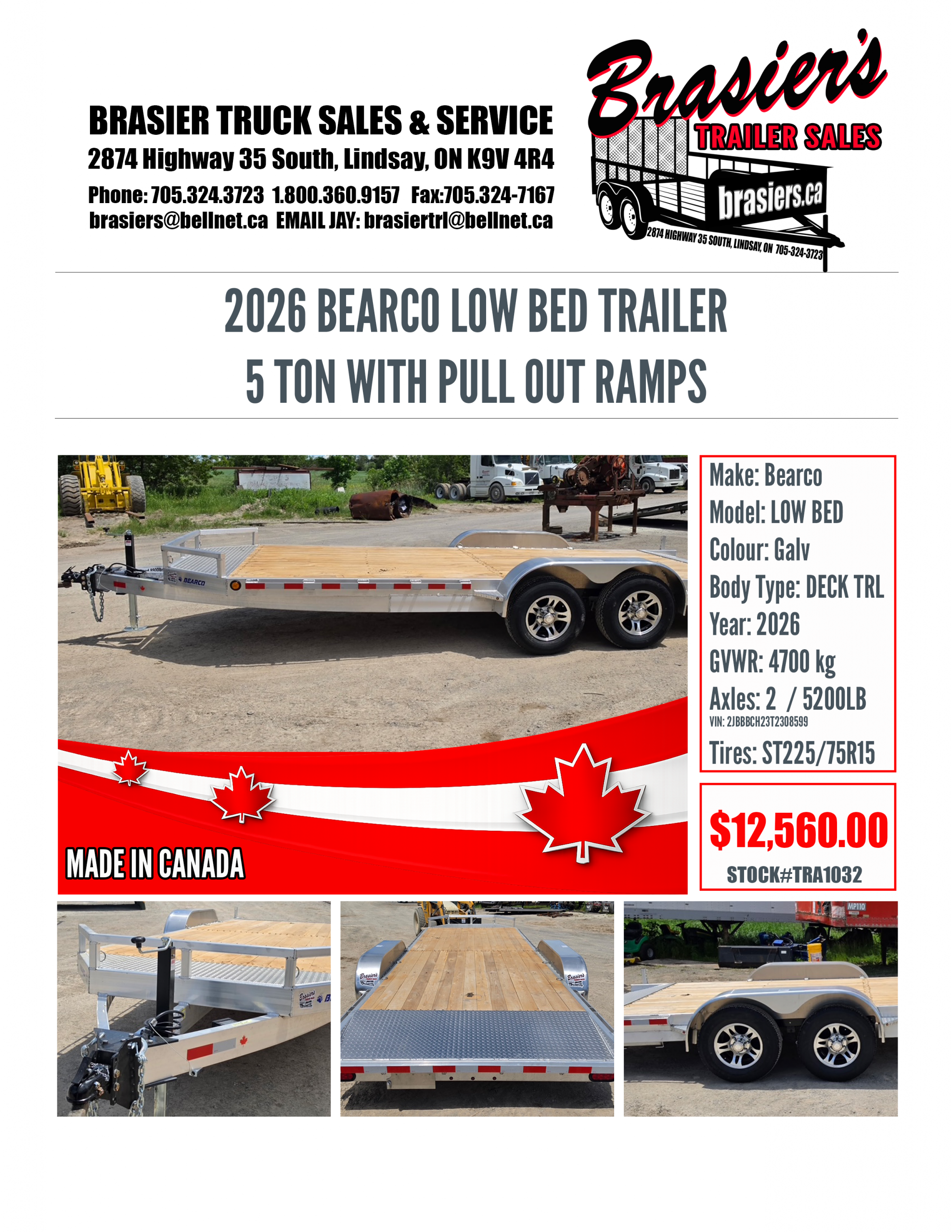 TRA1032 FLYER 2026 LOW BED TRAILER BEARCO